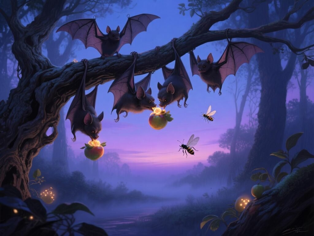 Dreaming about bats eating