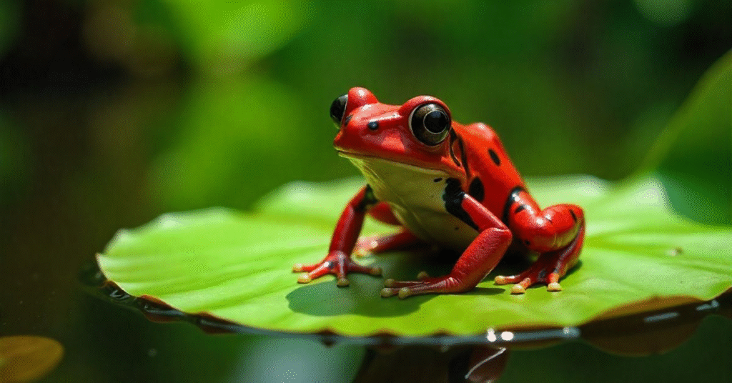 What does it mean to dream of a red frog?